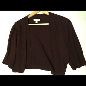 Dark wine burgundy shrug